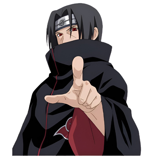 Itachi Uchiha Akatsuki anime sticker from Naruto Shippuden pointing forward