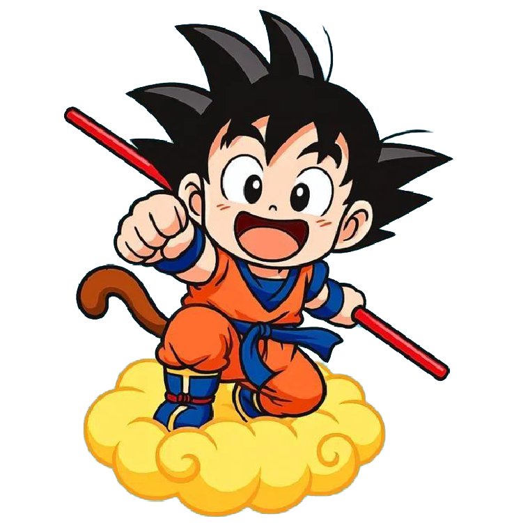Kid Goku Nimbus Anime Vinyl Sticker