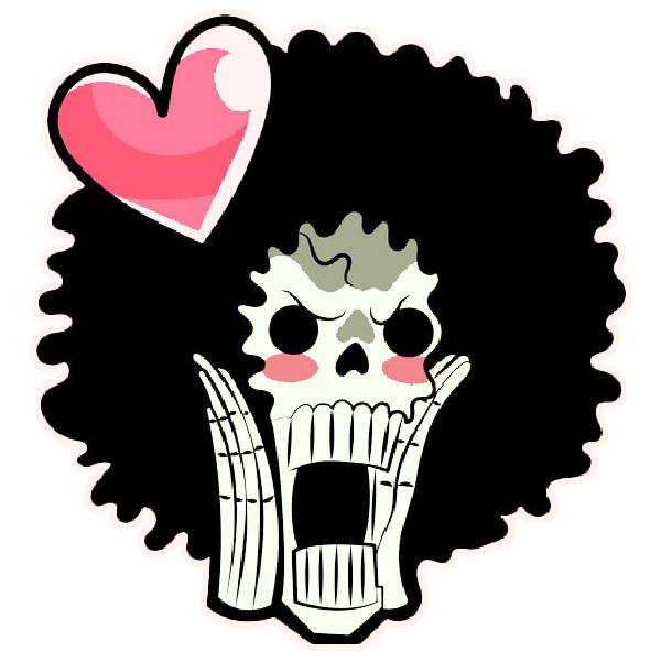 Brook Anime Vinyl Sticker