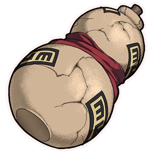 Gaara sand gourd anime sticker from Naruto Shippuden