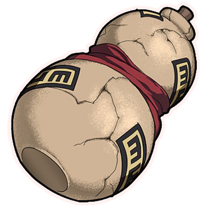 Gaara sand gourd anime sticker from Naruto Shippuden