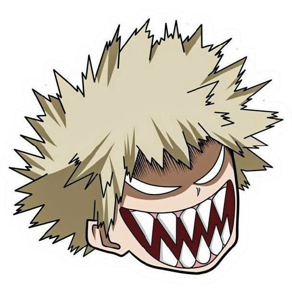 Bakugo Anime Vinyl Sticker