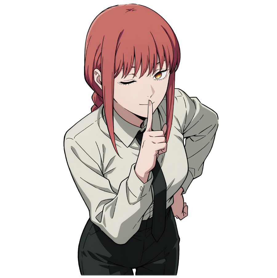 Makima Anime Vinyl Sticker