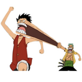 Luffy Gear Punch Zoro Anime Vinyl Sticker