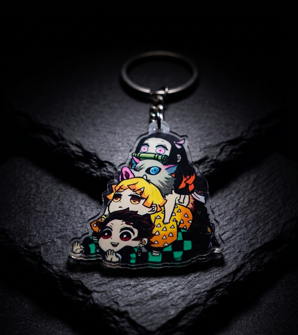 Demon Slayer Chibi Squad Acrylic Keychain
