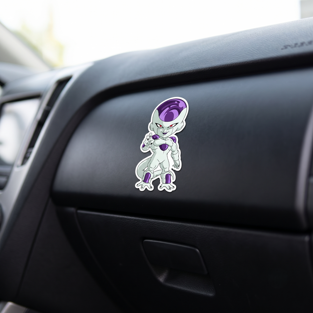Frieza Anime Vinyl Sticker lifestyle photo Devbu Store