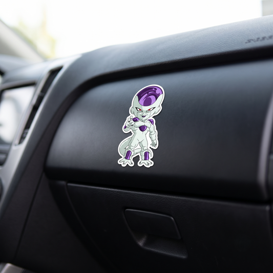Frieza Anime Vinyl Sticker lifestyle photo Devbu Store