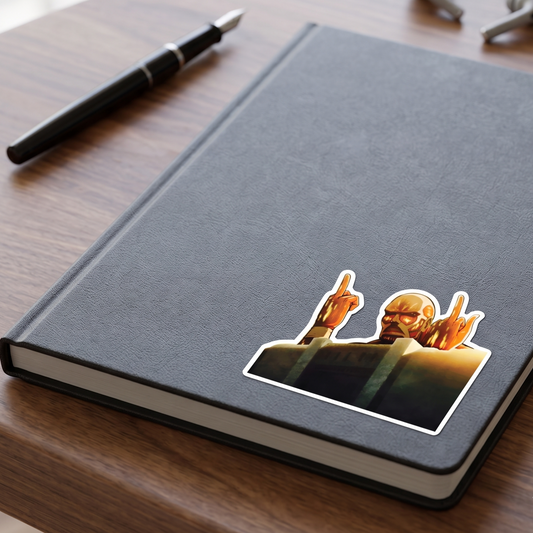 Colossal Titan Attack on Titan Vinyl Sticker lifestyle photo Devbu Store