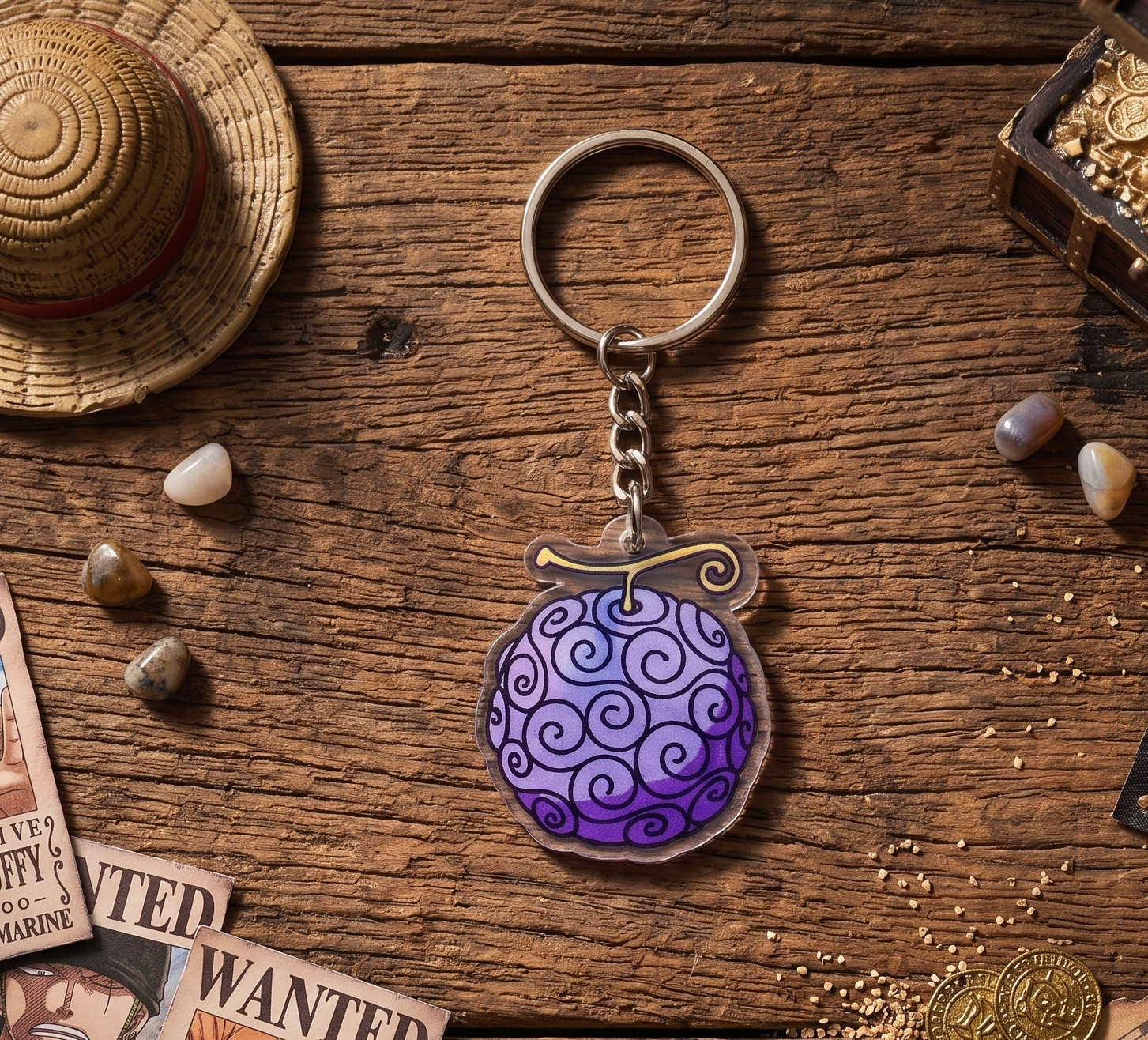 gomu gomu no mi acrylic keychain