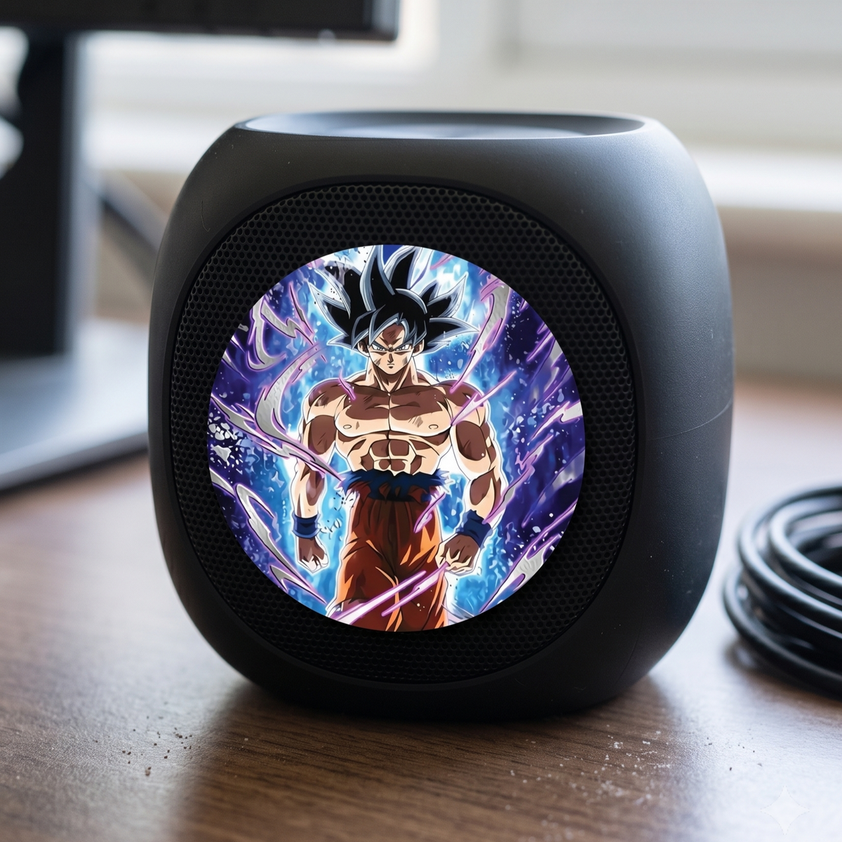Goku Dragon Ball Anime Vinyl Sticker close up view Devbu Store