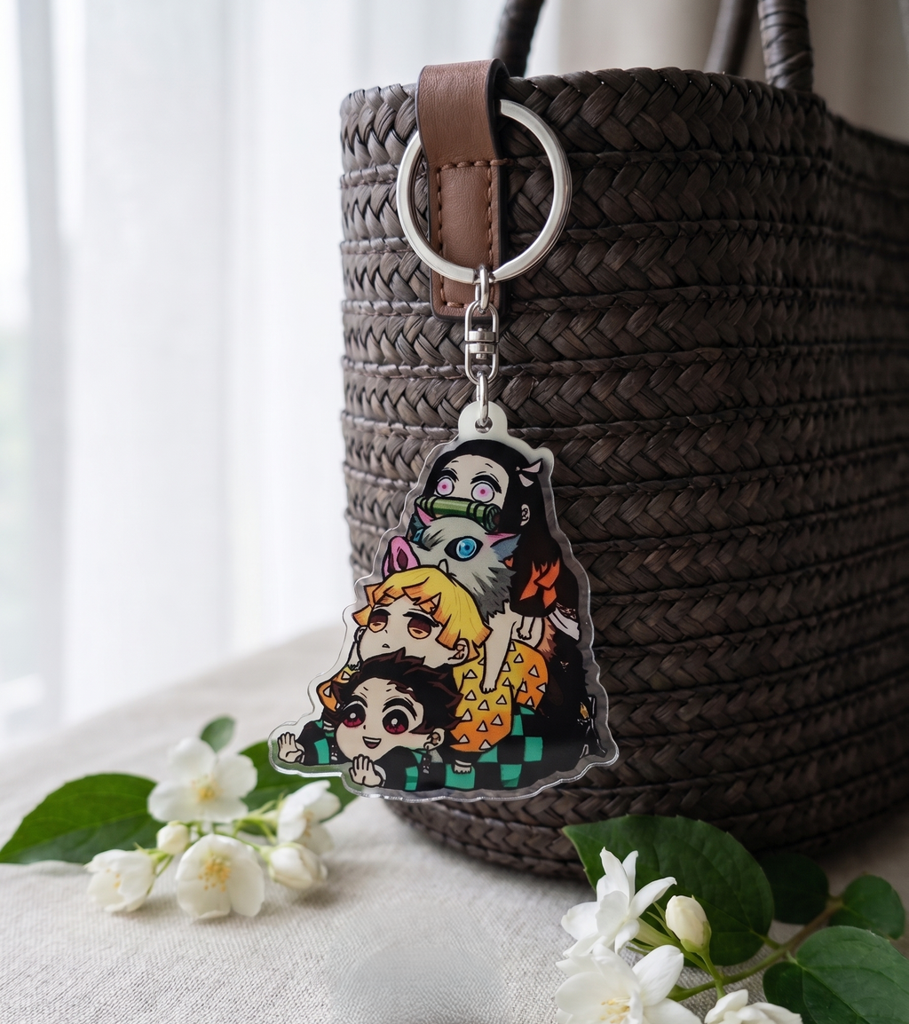 Demon Slayer Chibi Squad Acrylic Keychain