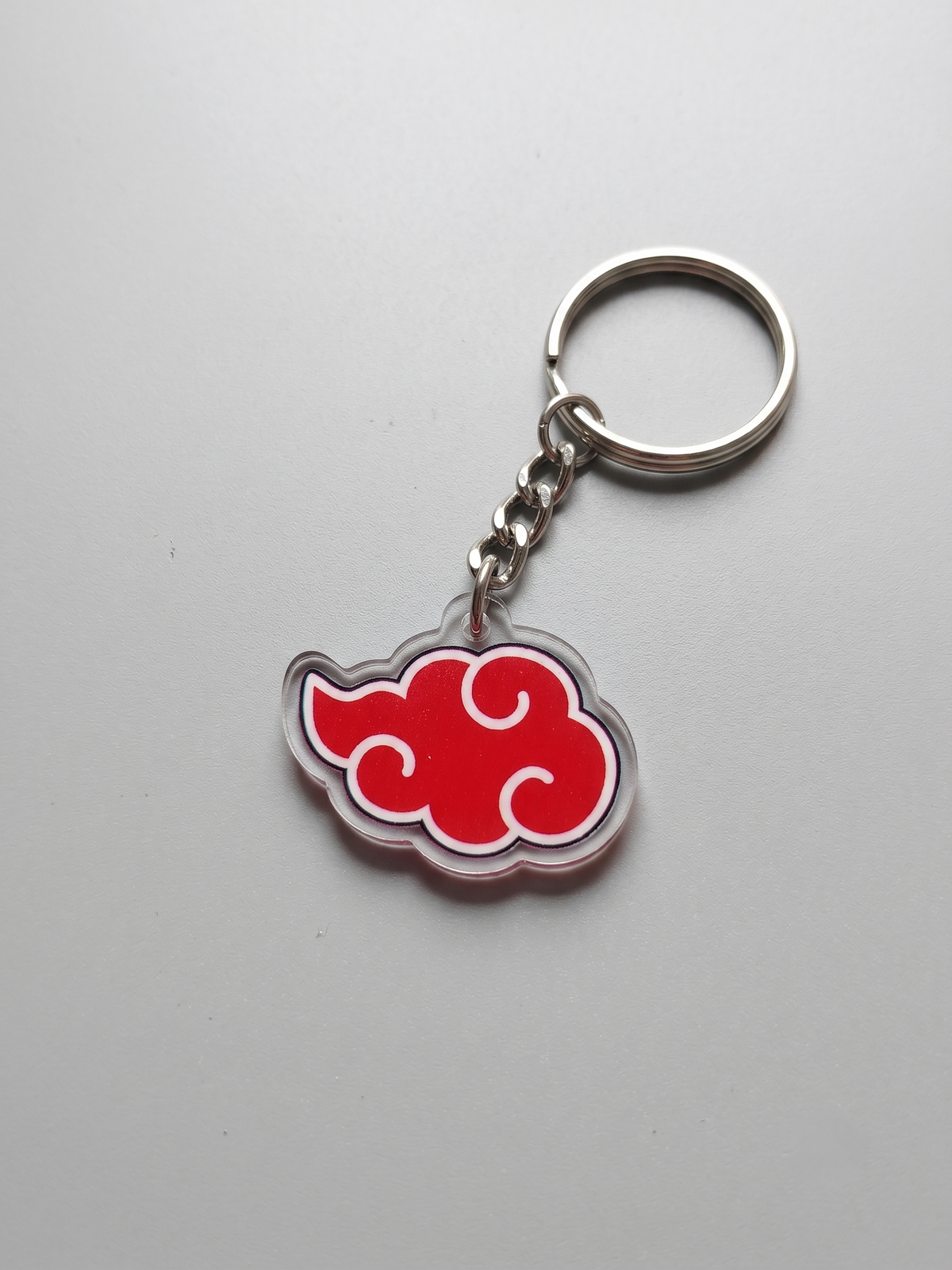 Akatsuki red cloud acrylic keychain anime accessory - Devbu Store