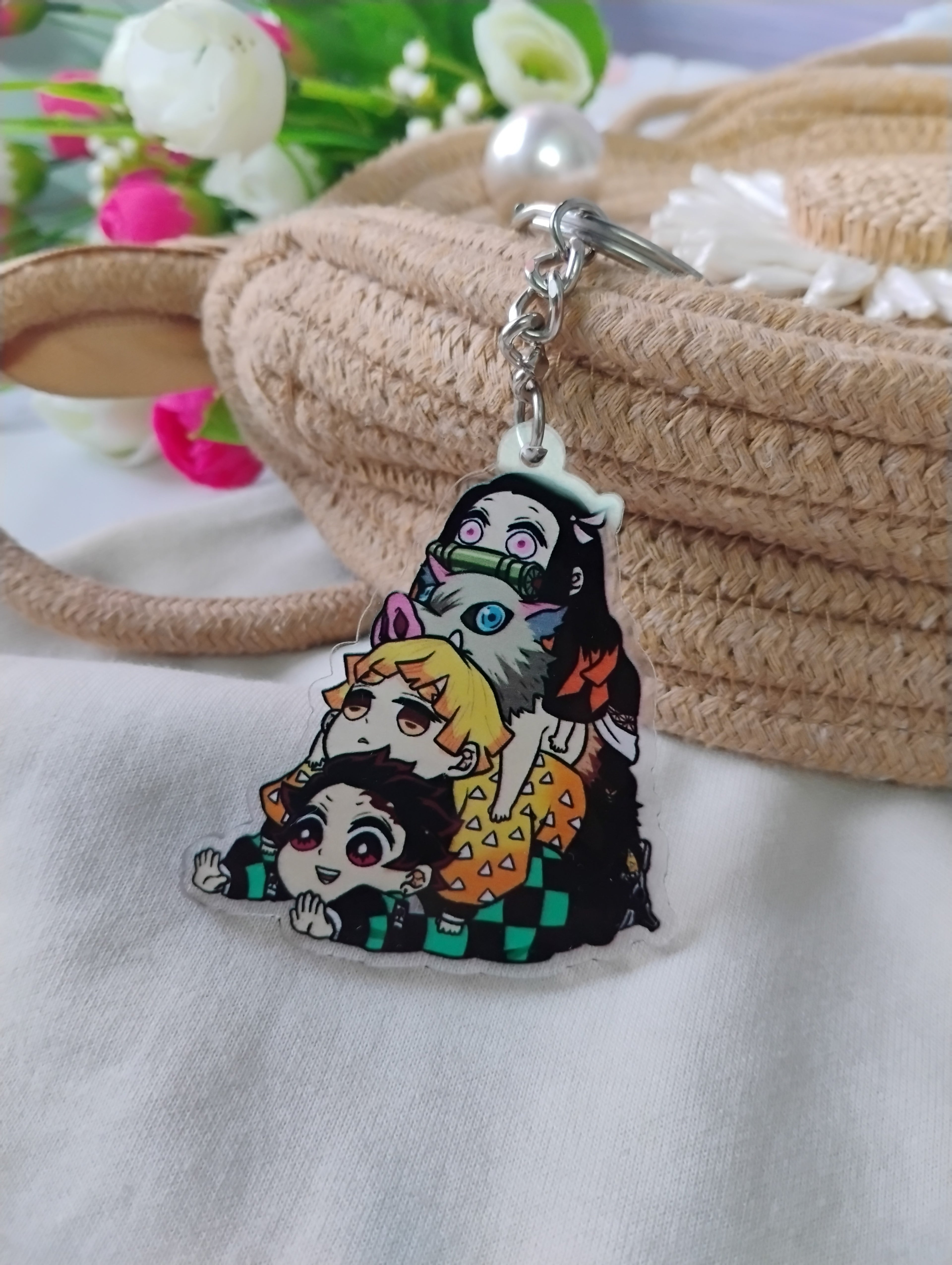 Demon Slayer Chibi Squad Acrylic Keychain