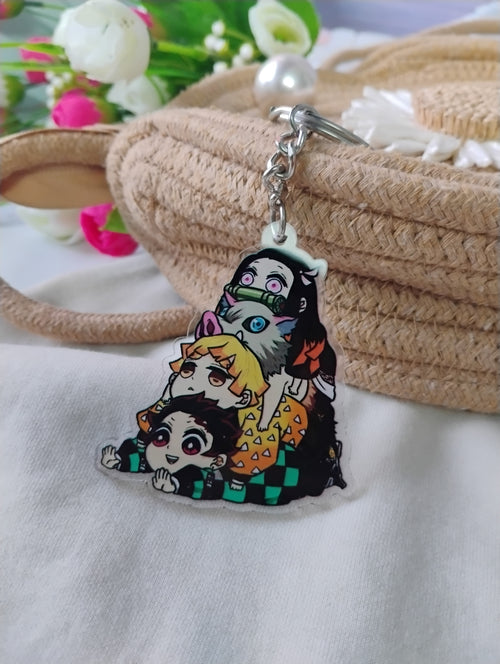 Demon Slayer Chibi Squad Acrylic Keychain