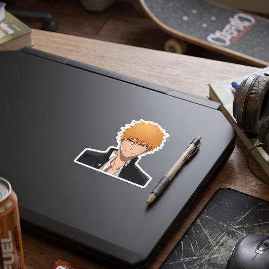 Ichigo Kurosaki Anime Vinyl Sticker lifestyle photo Devbu Store
