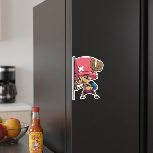 Chopper Anime Vinyl Sticker lifestyle photo Devbu Store