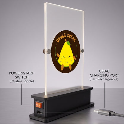 Samurai LED Desk Lamp close up view Devbu Store