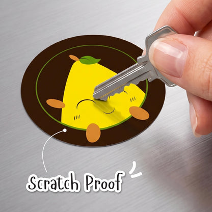 Scratch proof vinyl sticker key test Devbu Store