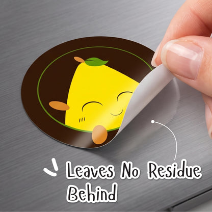 Vinyl sticker no residue peel test Devbu Store