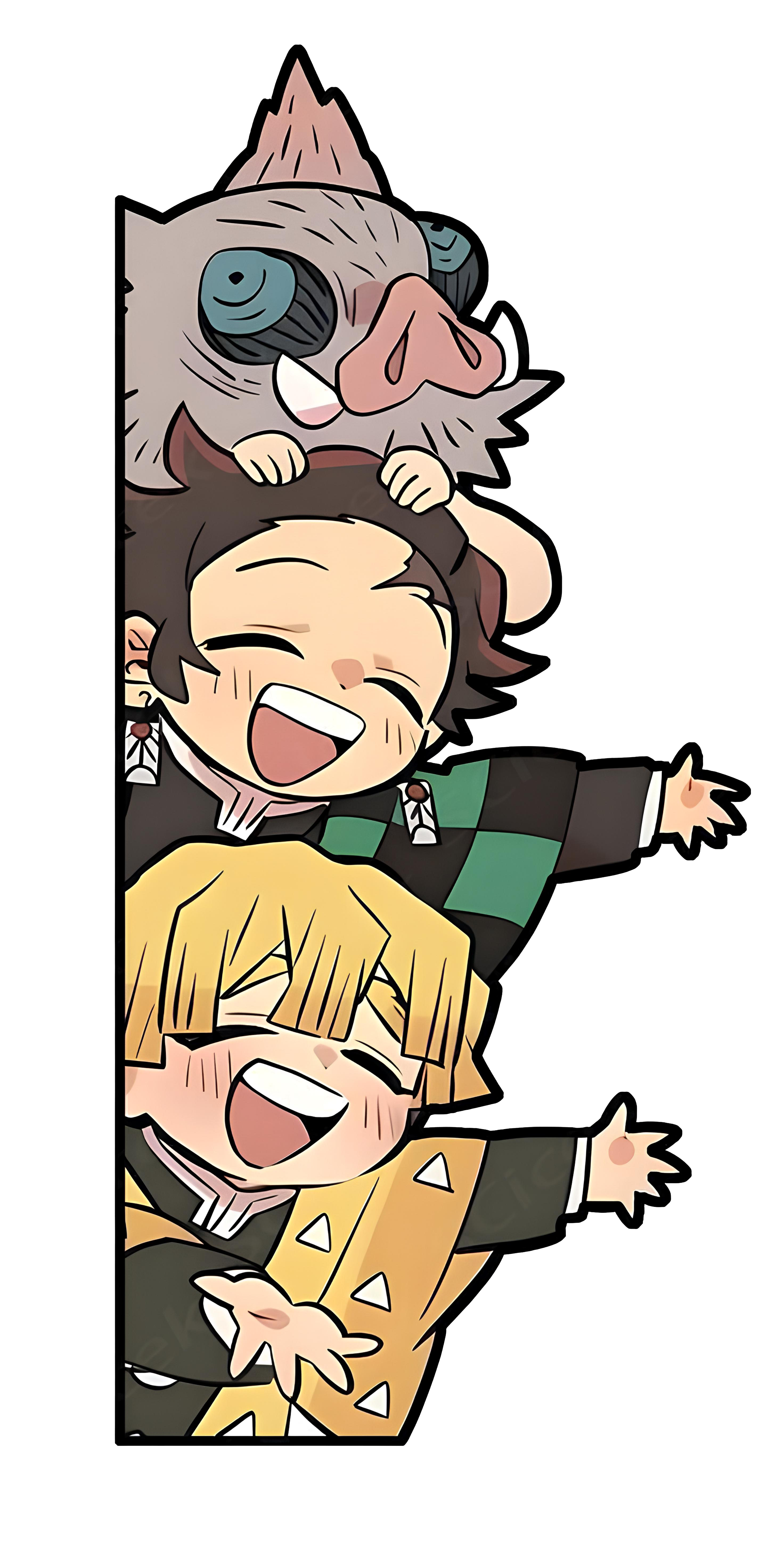 Demon Slayer Peeker Anime Vinyl Sticker