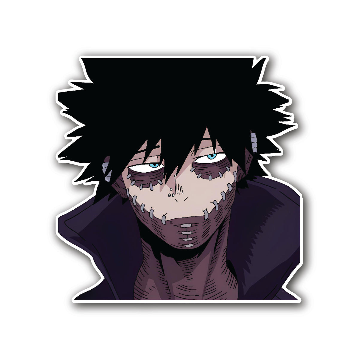 Dabi Anime Vinyl Sticker front view Devbu Store