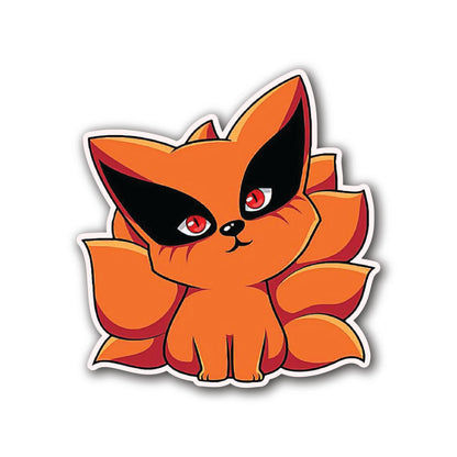Kurama Nine Tails Anime Vinyl Sticker front view Devbu Store
