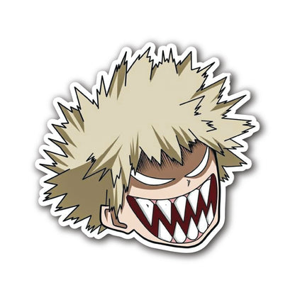 Bakugo Anime Vinyl Sticker front view Devbu Store