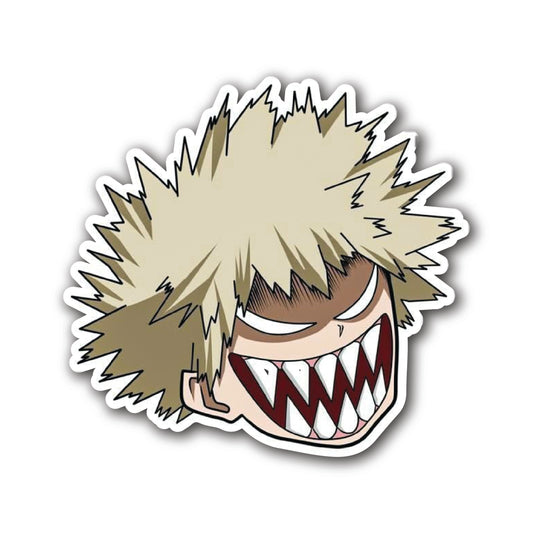 Bakugo Anime Vinyl Sticker front view Devbu Store