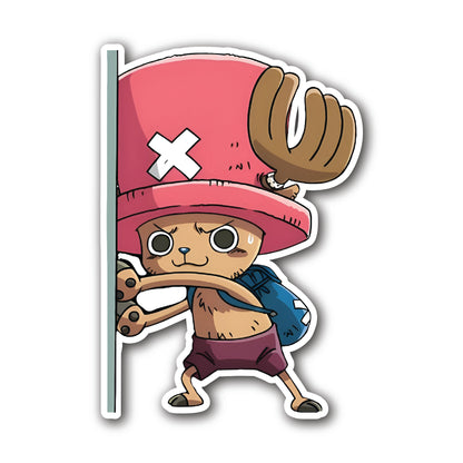 Chopper Anime Vinyl Sticker front view Devbu Store