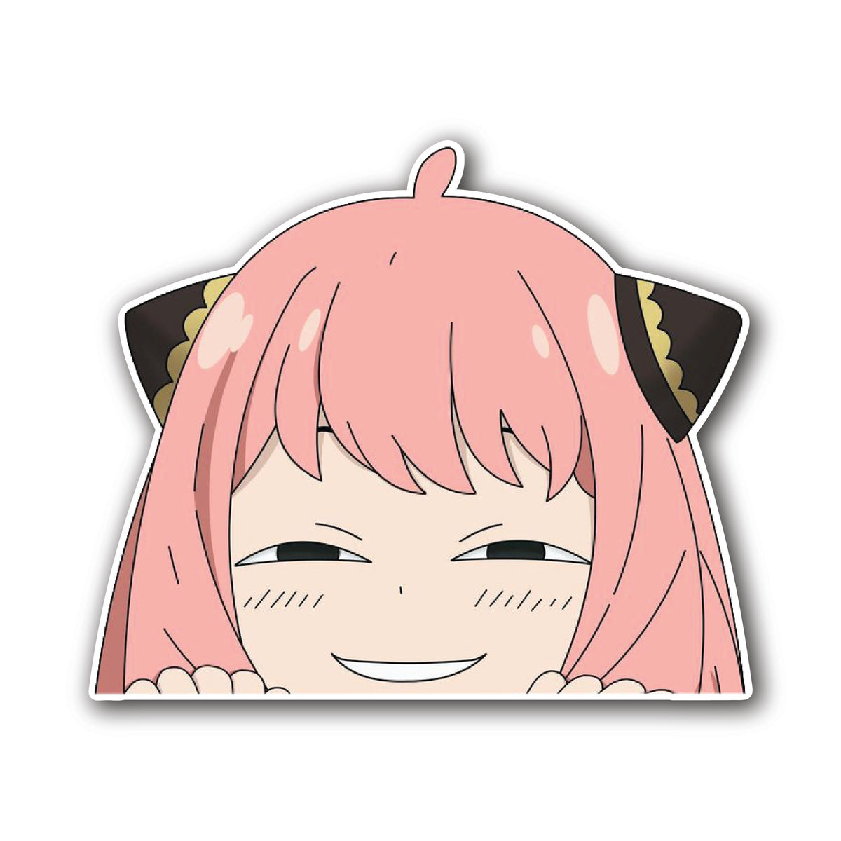 Anya Forger Anime Vinyl Sticker front view Devbu Store